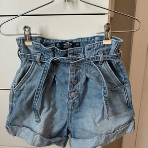 Hollister Women's Blue Denim Shorts